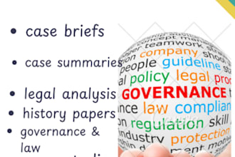 write expert political case studies, policy briefs, and analysis