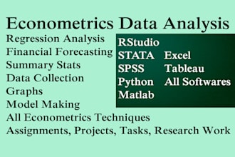 do econometrics and statistical data analysis stata,rstudio,eviews,spss,python