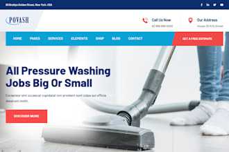 build professional pressure washing power washing exterior cleaning website