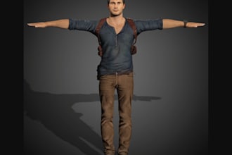 realistic 3d game character,nsfw model,3d assets, rig3d,daz3d studio,pbr texture