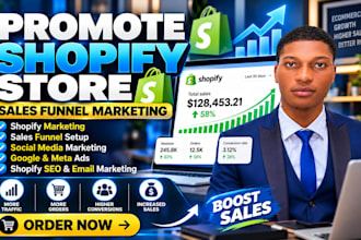 promote shopify store with shopify marketing and sales funnel