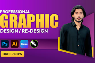 do professional and creative graphic design and redesign