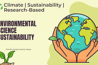 do well researched content on climate change, sustainability and environment
