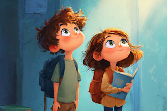 do children book illustration 2d children illustration