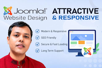 build attractive and responsive joomla website