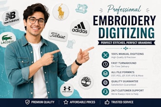 do professional embroidery digitizing for any machine
