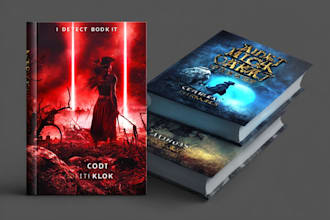design fiction, sci fi, horror, fantasy book cover, kindle ebook cover