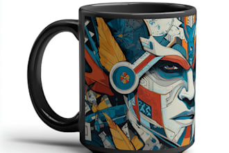 create a custom coffee mug design for you