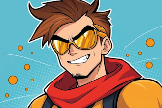 draw awesome character in comics style