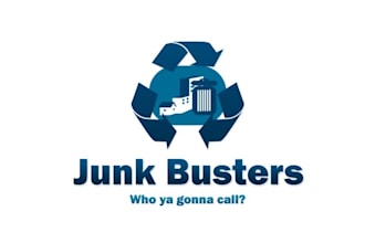 design admirable modern junk busters logo