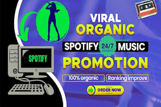 do lifetime spotify music promotion no bot