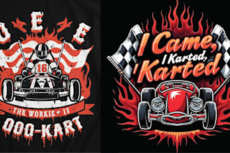 make high quality t shirt classic racing car logo