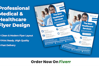 do professional medical healthcare flyer design