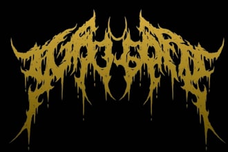 death metal, deathcore, metalcore, logo band merch