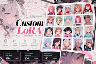 train a high quality character lora for ponyxl, illustrious, or anima