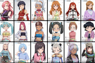create a character lora for you, compatible with ponyxl or illustrious