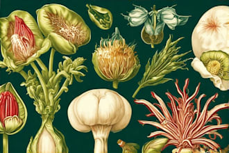 do botanical and anatomical scientific illustrations