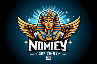 design vintage pharaoh mascot logo with free source file