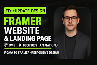 fix framer website, framer landing page design, framer cms, framer bugs, framer