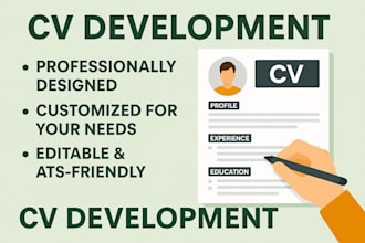 write a professional resume, europas cv and cover letter for you