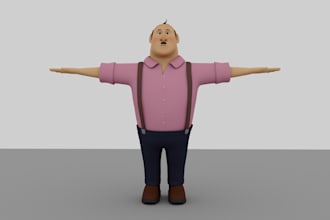 create stylized cartoon or chibi 3d character model