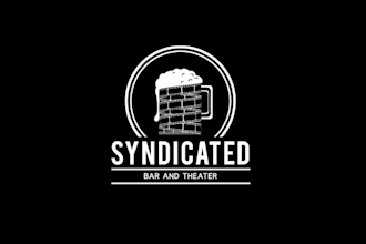 design high quality bar repertory film theater logo
