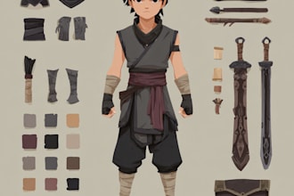reate unique 2d game characters, animations, and nfts