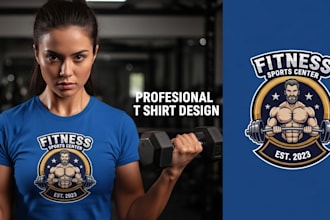 create a custom gym fitness workout tshirt,pet tshirt, summer for your brand