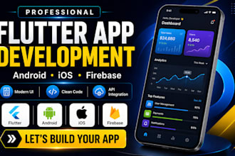 build or modify flutter app with firebase and API integration