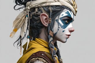 draw your fantasy, dnd, world of warcraft character
