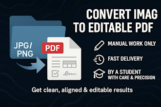 convert image to clean editable PDF professionally