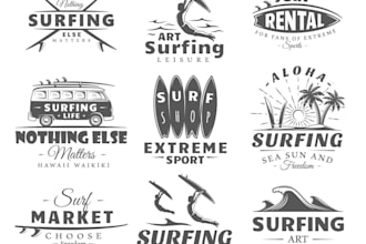 design a proffeional surf logo