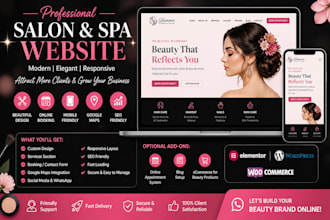 design a wordpress website for your salon or beauty spa