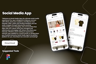 design social media app