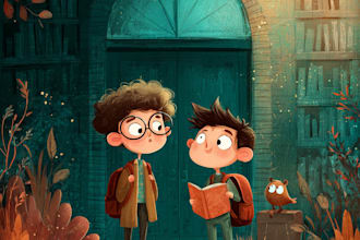draw children book illustration