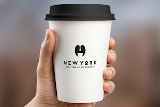 do 3d modern minimalist business logo design