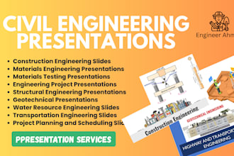 prepare high quality civil engineering project presentations