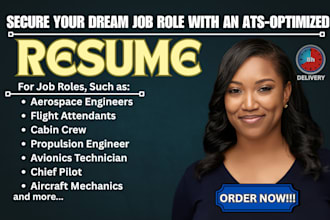 write aviation resume, aerospace, pilot, avionics technician flight attendant cv