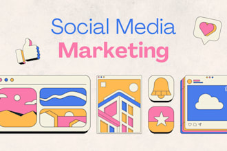 do social media marketing and advise