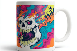 do a custom coffee mug design