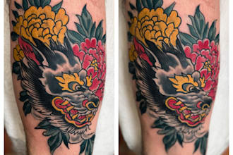 design your tattoo in a sketchy style