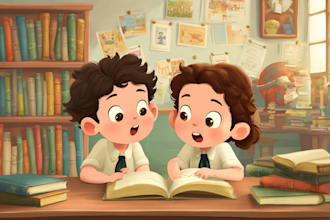 draw children illustrations for books