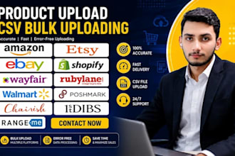 bulk upload and list your products on wayfair amazon ebay esty and more