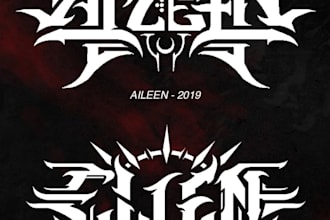 design a brutal death metal logo