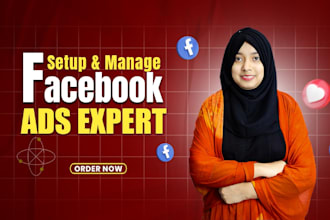 set up and manage facebook ads, conversion with fb pixel and meta ads