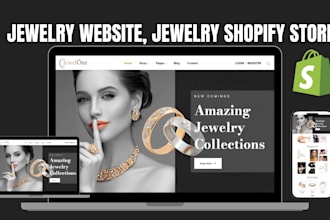 jewelry shopify store engagement ring necklace store jewelry dropshipping store