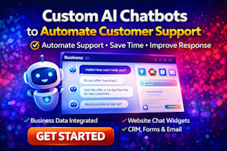 build custom ai chatbots to automate customer support