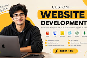 do website development as full stack engineer, front end developer