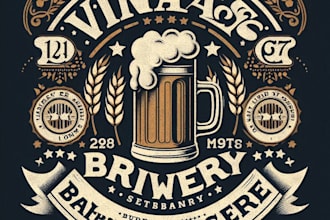 design high quality brewery pub beer logo with unlimited revision