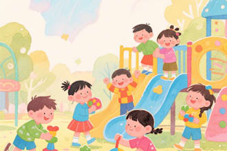 draw digital watercolor children book illustration